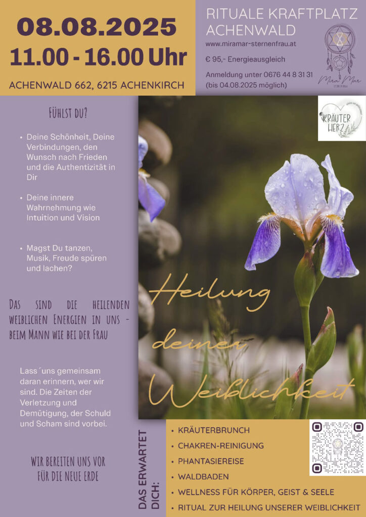 Plakat - Heilung deiner Weiblichkeit