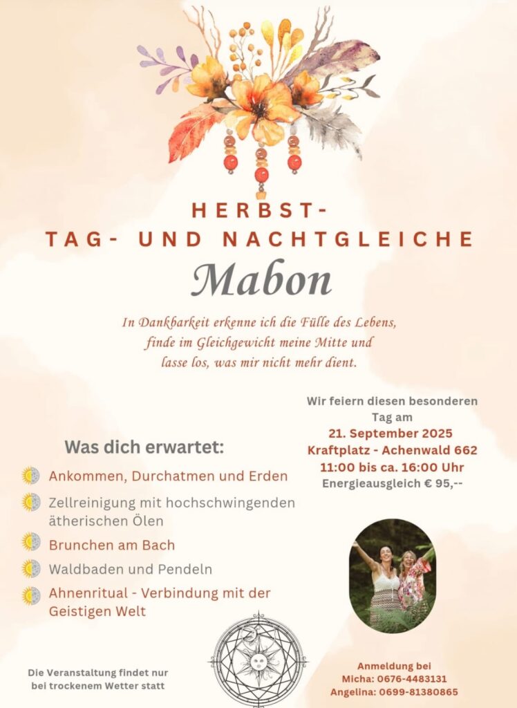 Mabon - Herbst-Tag-und-Nachtgleiche 21.09.2025